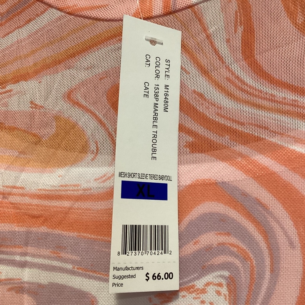 Love By Design Cate Floral Print Tiered T-Shirt Dress, size XL - Picture 7 of 11